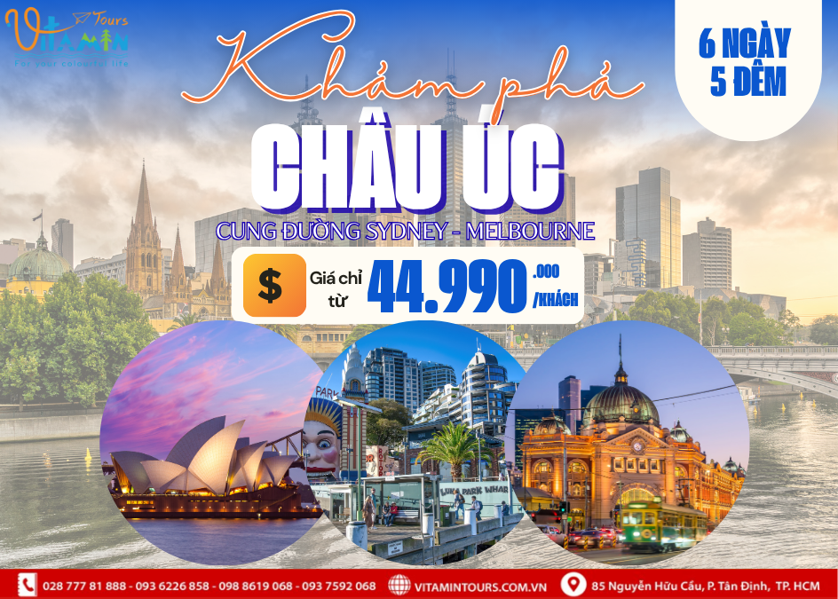 TOUR 7N6D - SYDNEY - MELBOURNE
